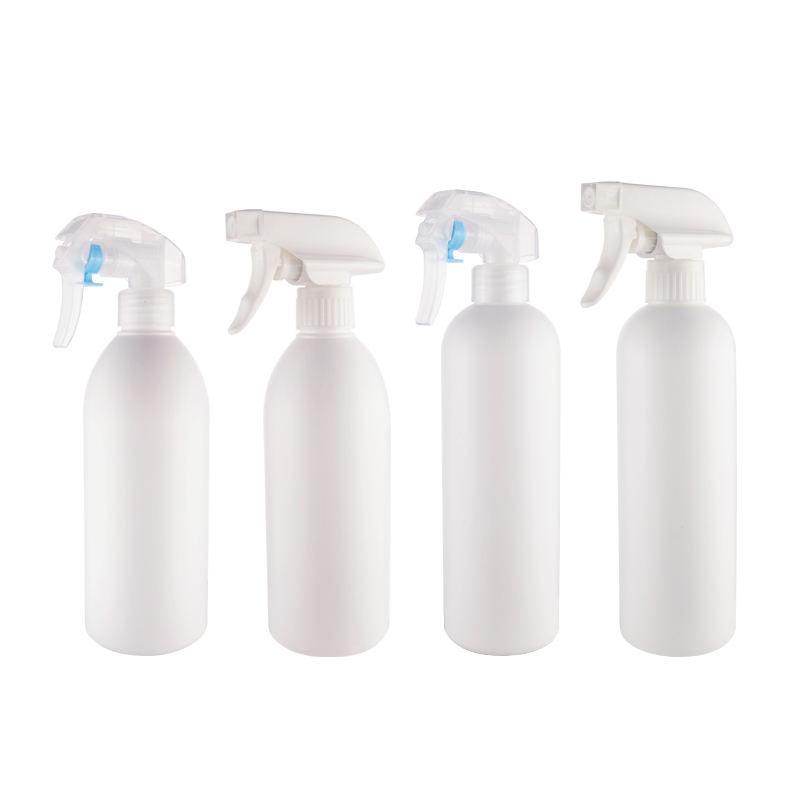 Custom 500ml 17oz PE White Home Pet Cleaning Empty Spray Bottle Plastic Garden Fine Mist Sprayer
